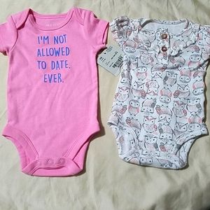 Owl baby girl onesies